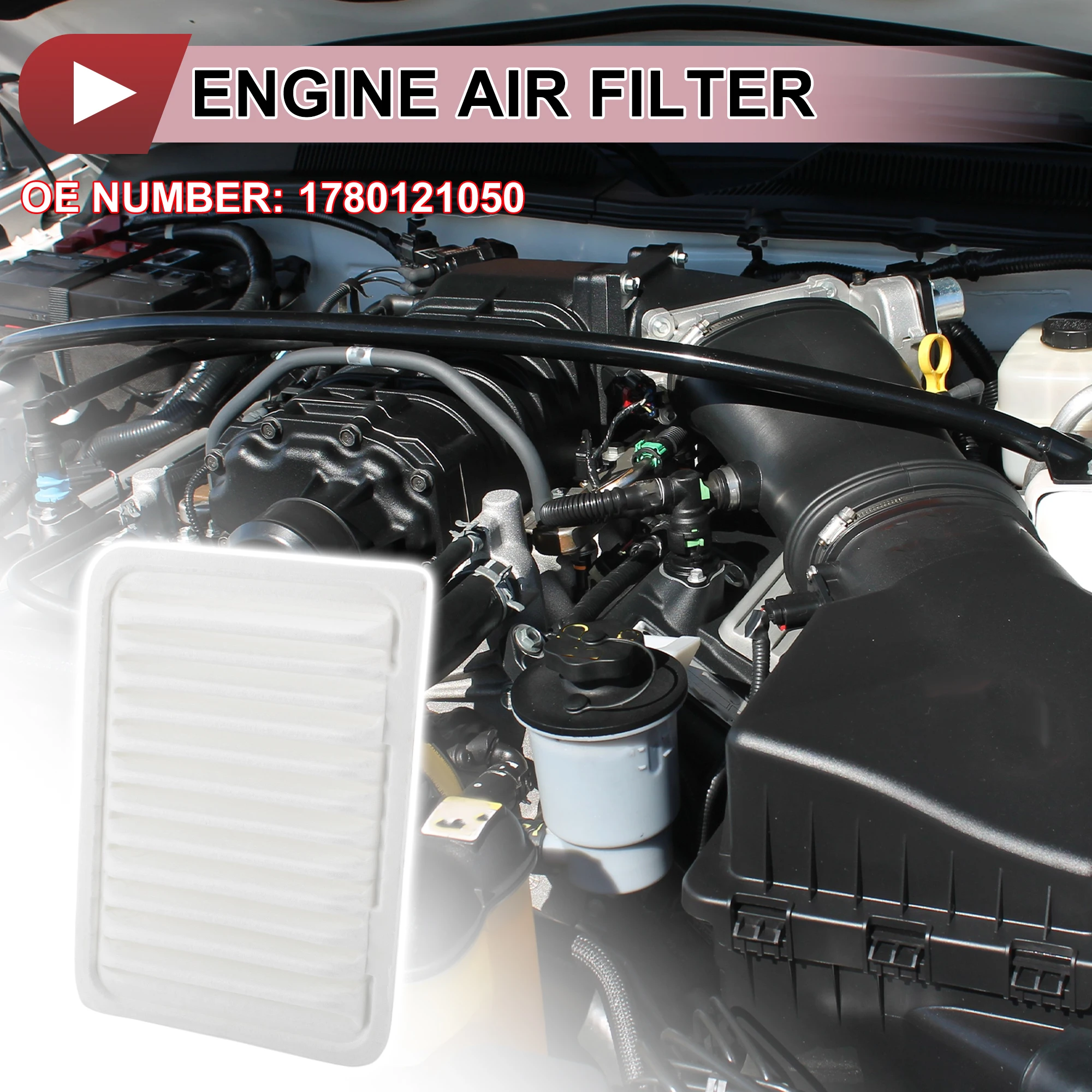 

X Autohaux Car Engine Air Filter No.1780121050 for Toyota Corolla 2009-2019 1 Pc Long Life