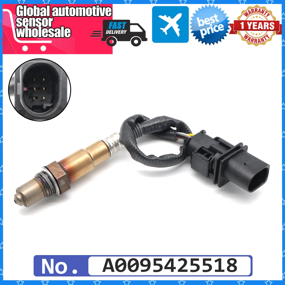 NEW Front Upstream Air Fuel Ratio Lambda O2 Oxygen Sensor A0095425518 For Mercedes S GLK E M-Class W204 W212 C218 0258017339