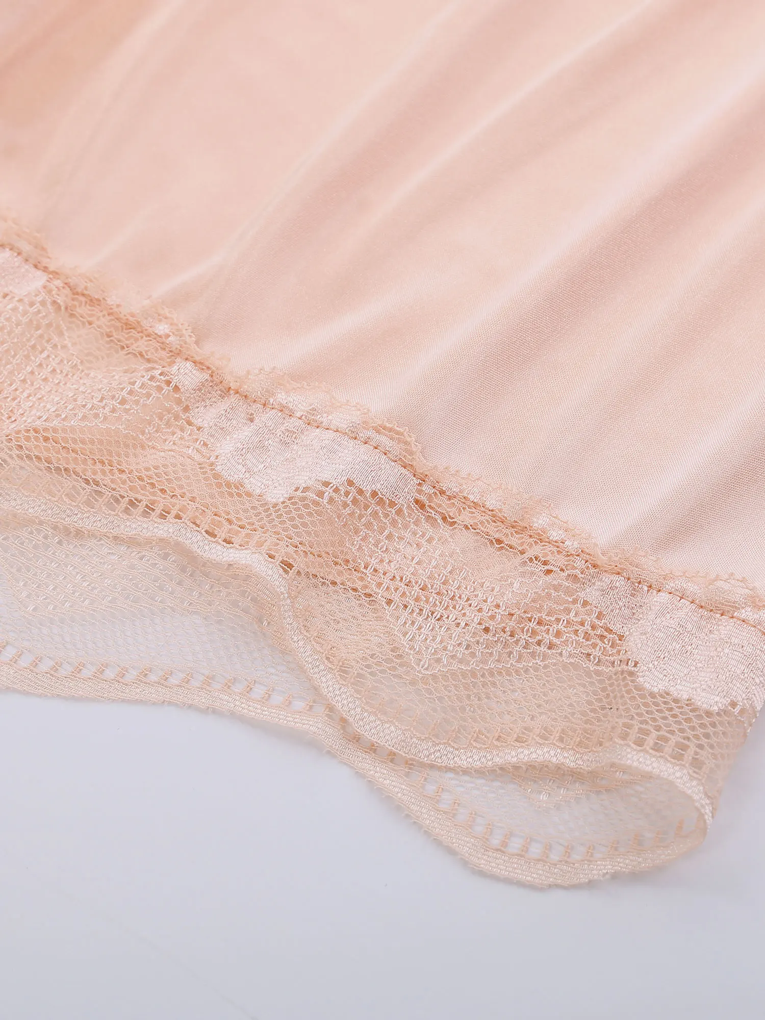 النساء ساتيني الدانتيل تقليم سلامة السراويل لامعة مطاطا حزام فضفاض زلة السراويل Jk التنانير Pettipants قيعان ملابس خاصة غير رسمية