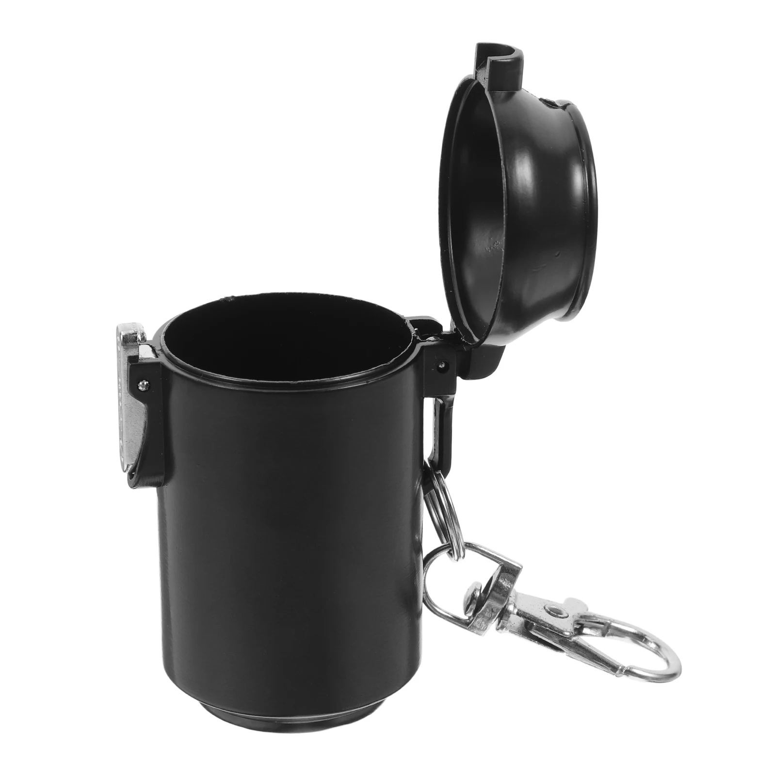 

Portable Ashtray Large Capacity Leakproof Seal for Outdoor Travel Home Use Plastic Cigarette Pipe Organizer Round Shape