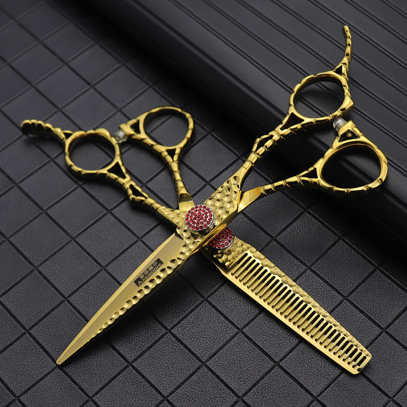 Barber cissors for Salon Hair Cutting Tools with Sharp Blades AXEMOORE 6 Inch high hardness Hair Scissors
