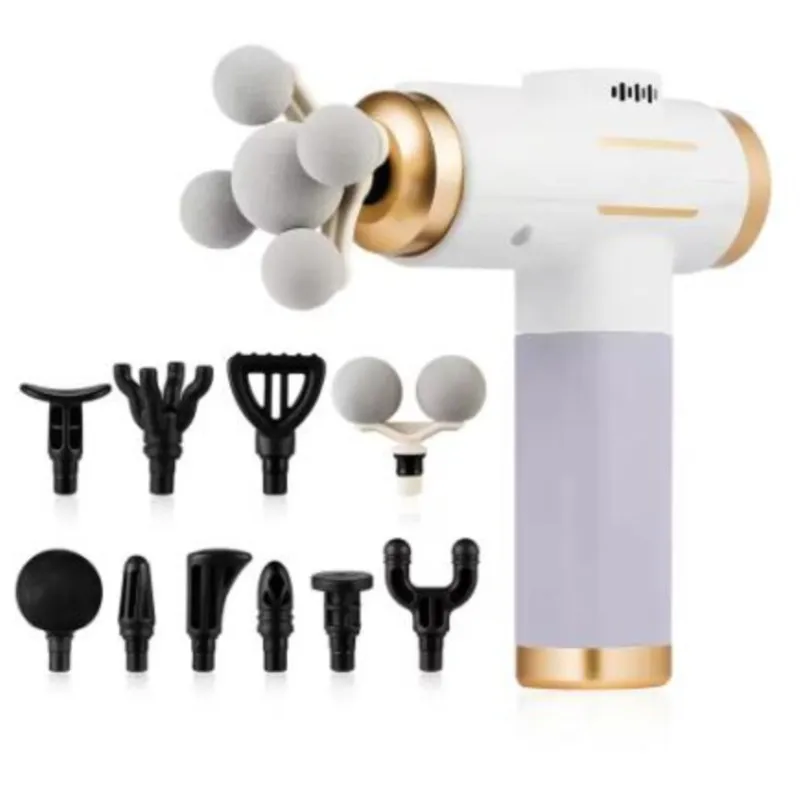 

11-IN-1 Electric Massage Gun 99 Level Powerful Fascia Gun High-Frequency Vibration Body Massage Gun Arms Leg Muscle masajeador