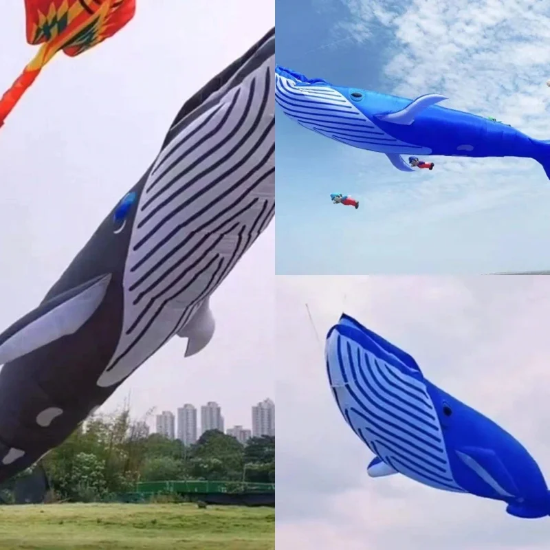 free shipping 20m whale kite pendant giant kite flying shark kite nylon fabric professional kite factory weifang kaixuan kites