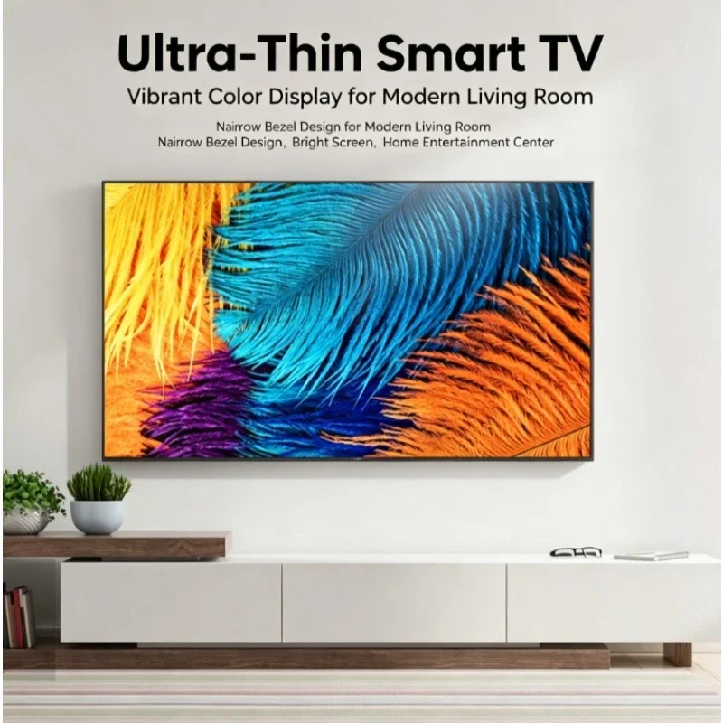 Smart TV 32 43 50 55 65 75 Inch 8K Ultra HD Flat Screen Television Android Smart OS Built In WiFi Home Cinema Display