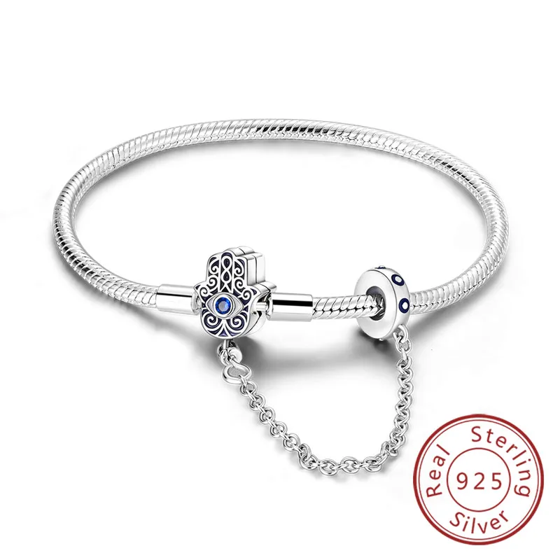 Armband Originele 925 Sterling Zilveren Bedelarmband 17-20 CM Liefde Hart Pave Zirconia Armband voor Vrouwen DIY Charm Sieraden Geschenken
