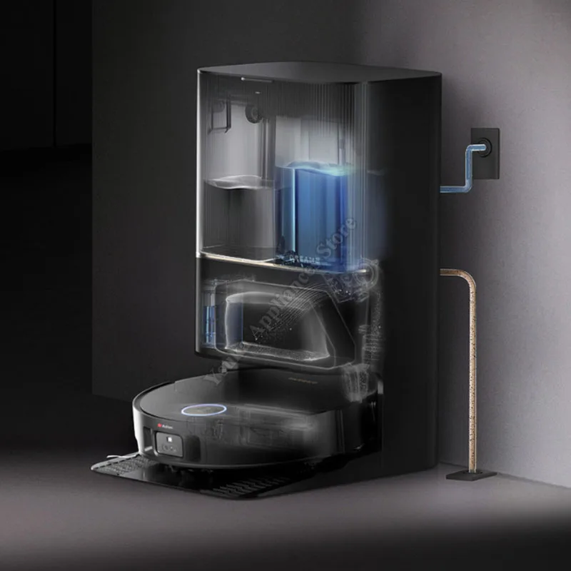 モップロボット プレミアムモデル 統合清掃機能 吸引・洗浄・こすり洗い機能 自動洗浄 床掃除機