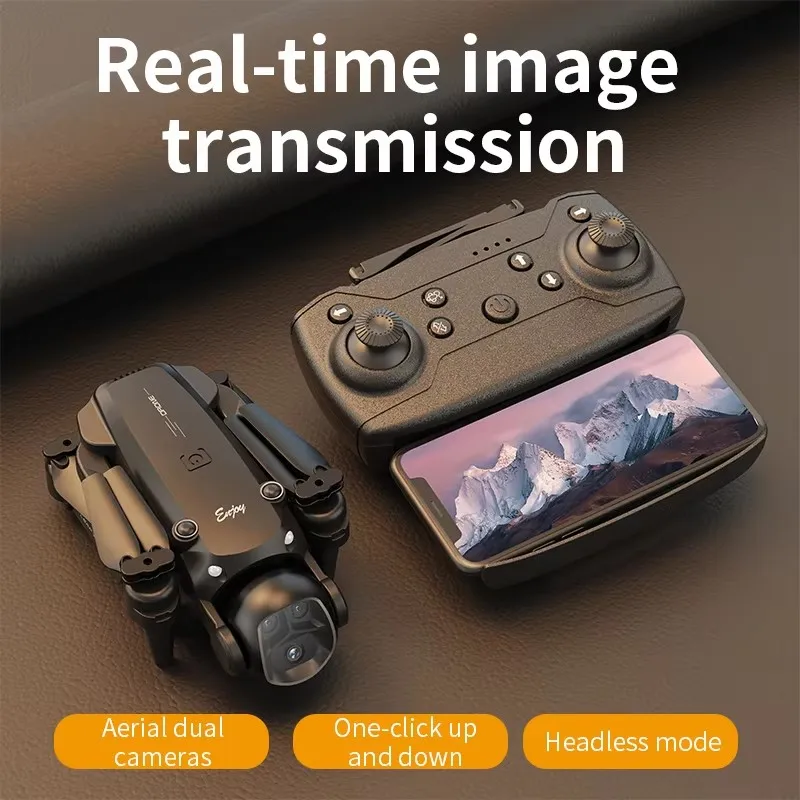 H20 드론: 접이식 원격 조종 4축 비행 장난감, 듀얼 렌즈 디자인 + 광학 흐름 호버링 + 6축 자이로스코프 탑재