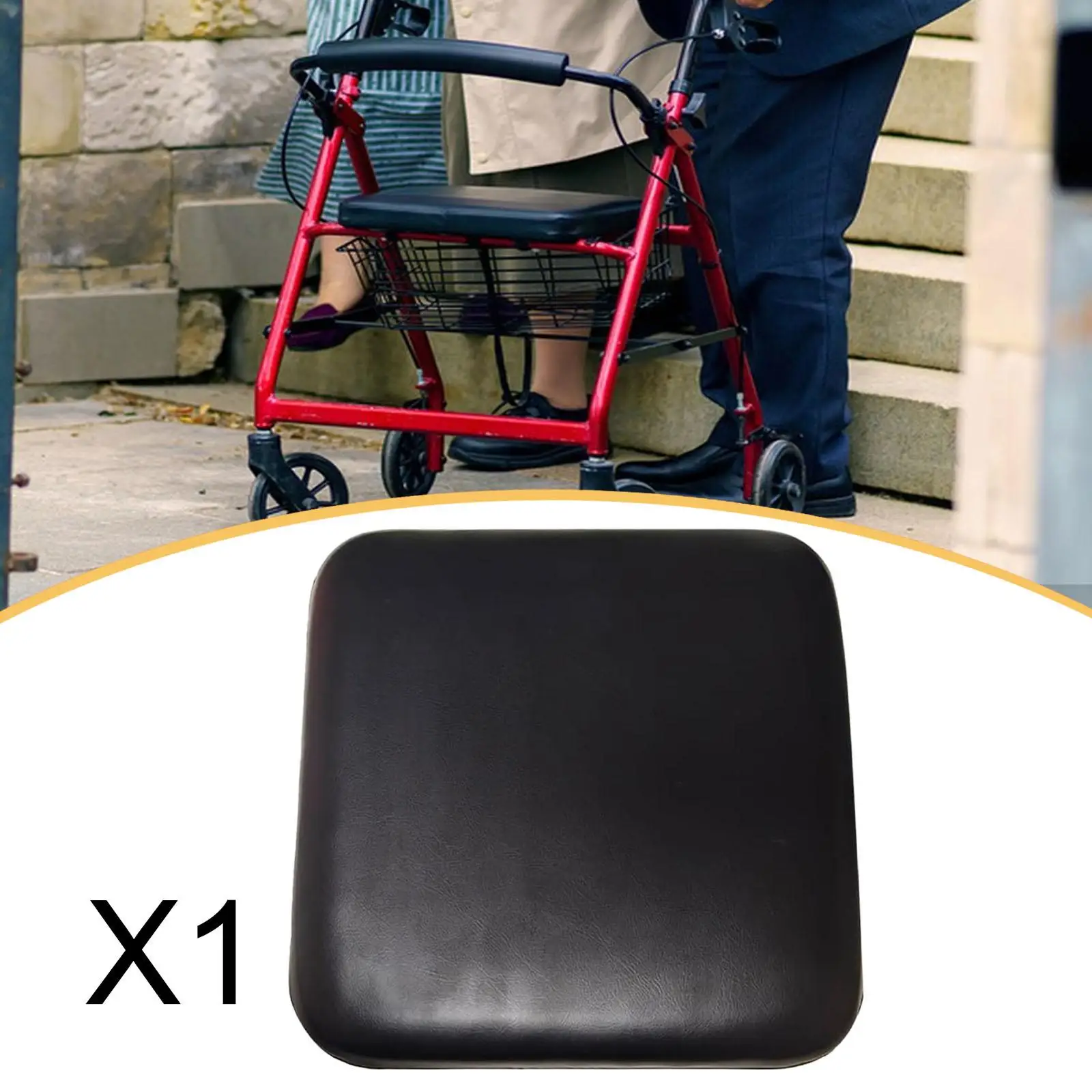 

Rollator Seat Cushion Walker Chair Pad Replacement Padded Seat Wheelchairs Cushion