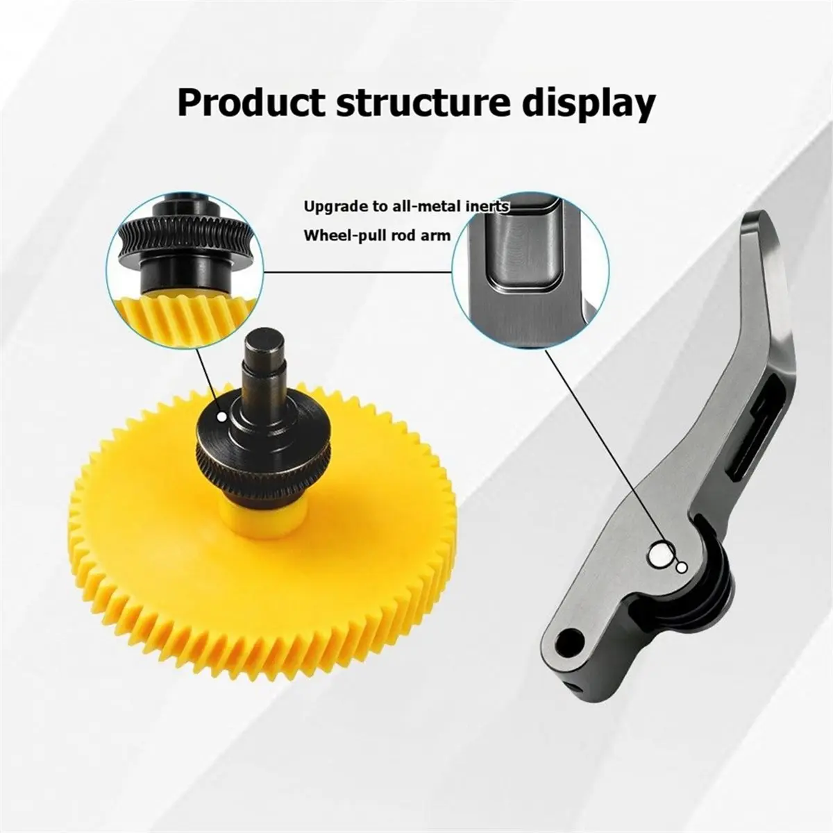 For A2L Extruder Gear Assembly Drive Gear Replacement Part for 3D Printer Resistance Upgrade Kit