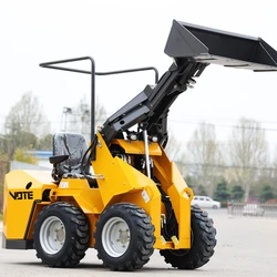 Compact Loader Mini Skid Steer Loader Cheap Small Backhoe mini wheel loader for sale Garden Orchard Farm machine customized