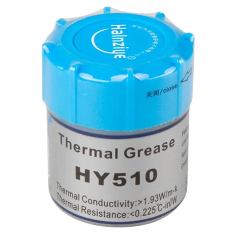 1.93W/m-k HY510 10g/30g Silicone Thermal Paste Heat Transfer Grease Heat Sink CPU GPU Chipset Notebook Computer Cooling Syringe