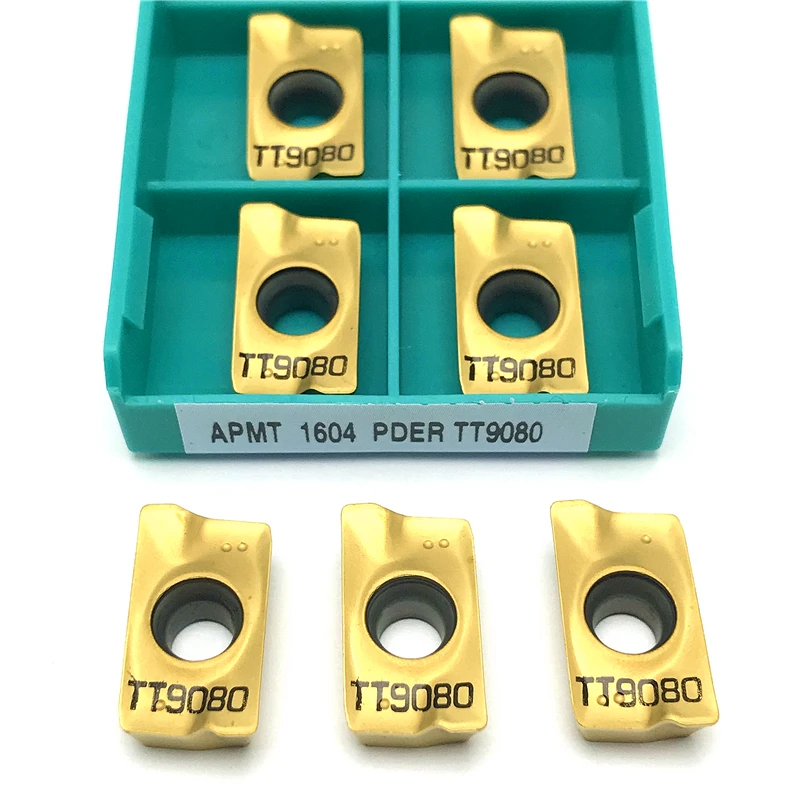 APMT1135 APMT1604 PDER TT9080 كربيد إدراج طحن أداة قابلة للفهرسة أدوات مخرطة باستخدام الحاسب الآلي أداة تحول إدراج معالجة الصلب