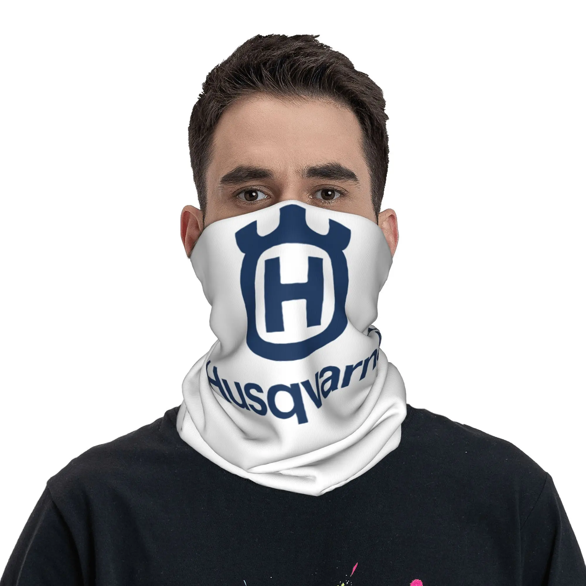 Husqvarnaed Balaclavas for Men Women Motor Racing  Neck Gaiter Multi-use Bandana For Outdoor Activities Windproof Wrap Scarf