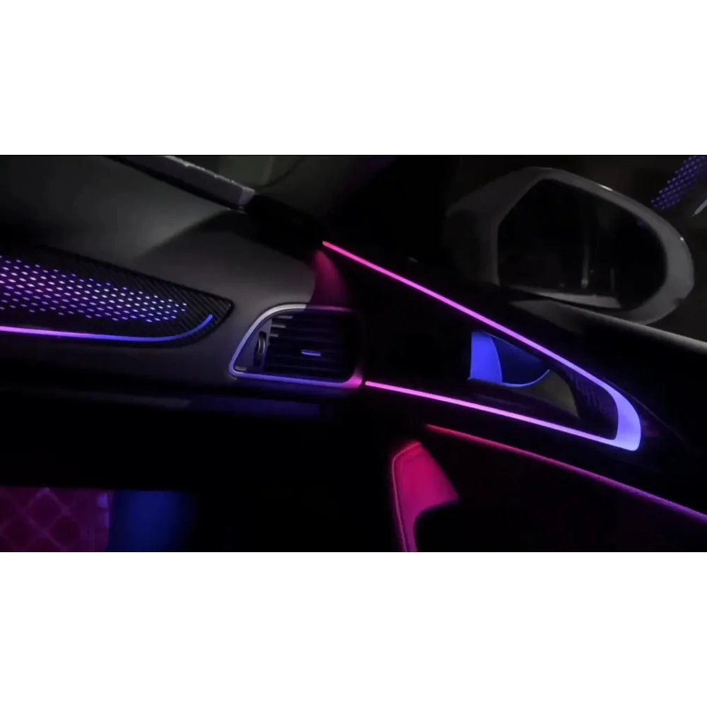 

APP Control 64 Colors Car Ambient Lights LED Atmosphere Lamp Kit for Audi A6 A7 S6 RS6 C7 2012-2018 Interior Decor Strip