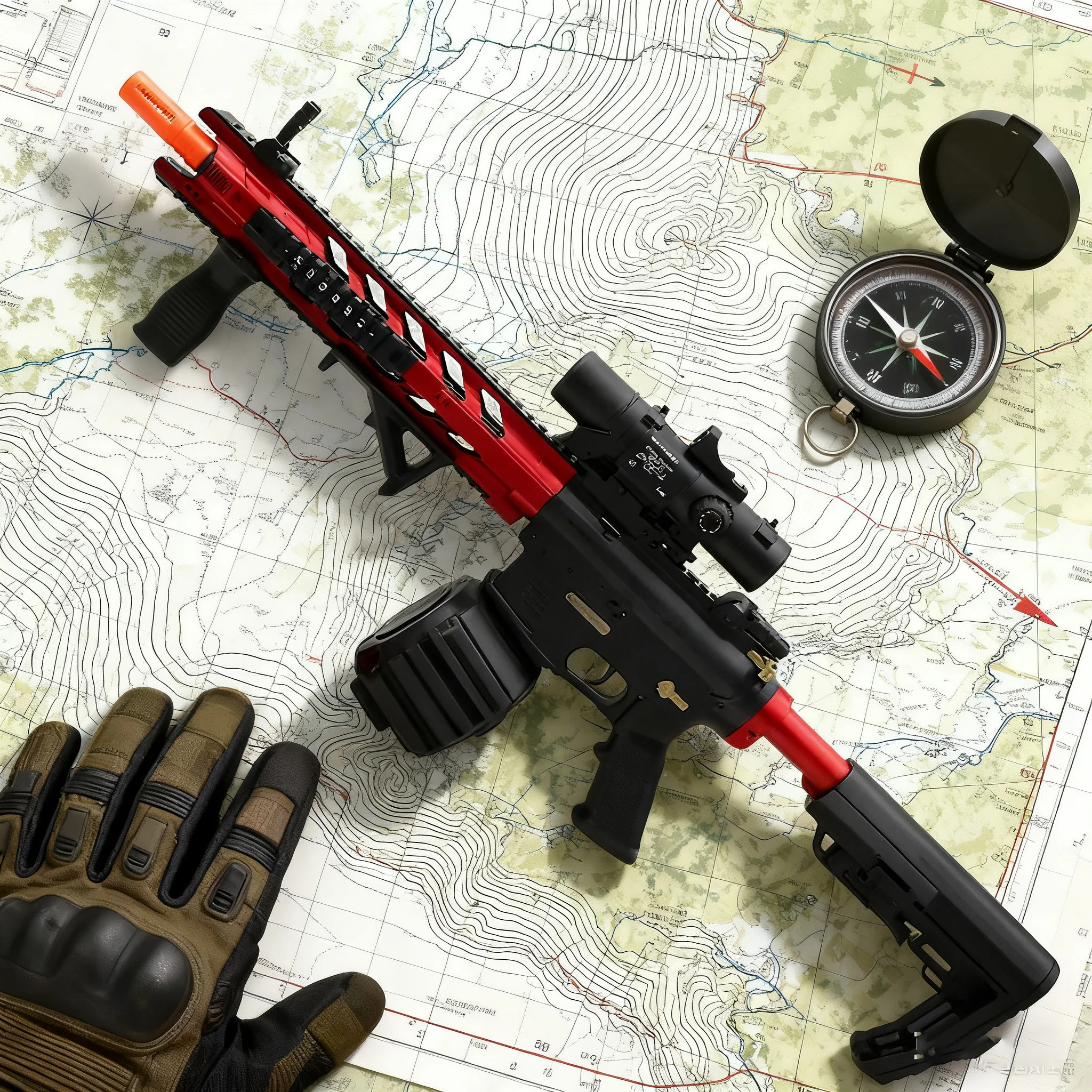 屋外チームバトル用バイパーゲルボールブラスター - クールなデザインの長距離ブラスター、友達とのチームワークのための18m～30m射程