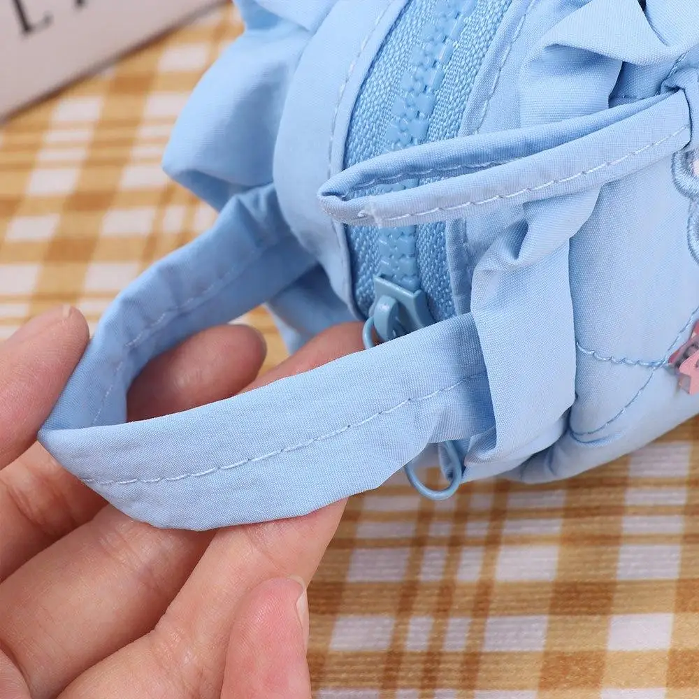 

Kawaii Sweet Bow Pen Bag Dog Rabbit Ruffle Makeup Storage Bag Large Capacity Organize Pencil Pouch Case School Supplies