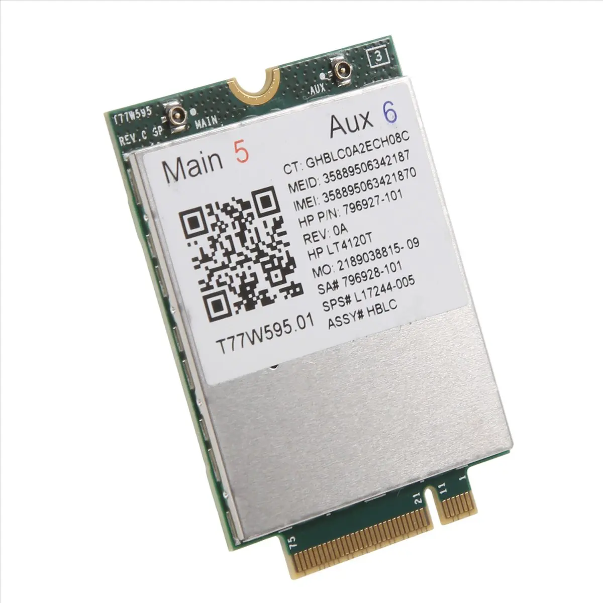Compatible Lt4120 X5 LTE T77W595 796928-001 4G WWAN M.2 150Mbps LTE Modem for HP Elite X2 840 850 G3 640 650 645 G2 green