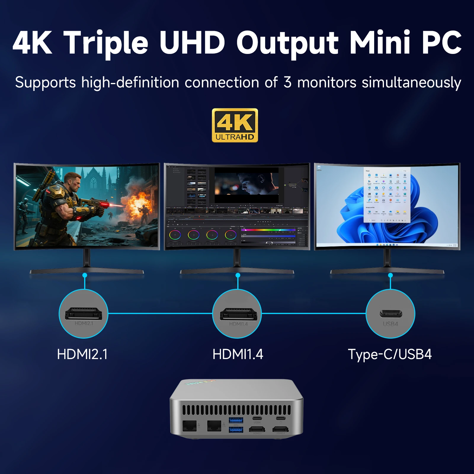 KTHIN كمبيوتر صغير i7-1360P BT5.2 WIFI6 كمبيوتر محمول USB4.0 2.5G LAN 16GB DDR5 4800MHz 512GB PCIe4.0 SSD i5-13600H كمبيوتر صغير #3