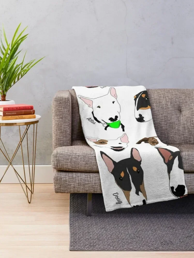 Glasgow Bull Terrier Club Throw Blanket Luxury St for sofa Fluffy Softs Blankets