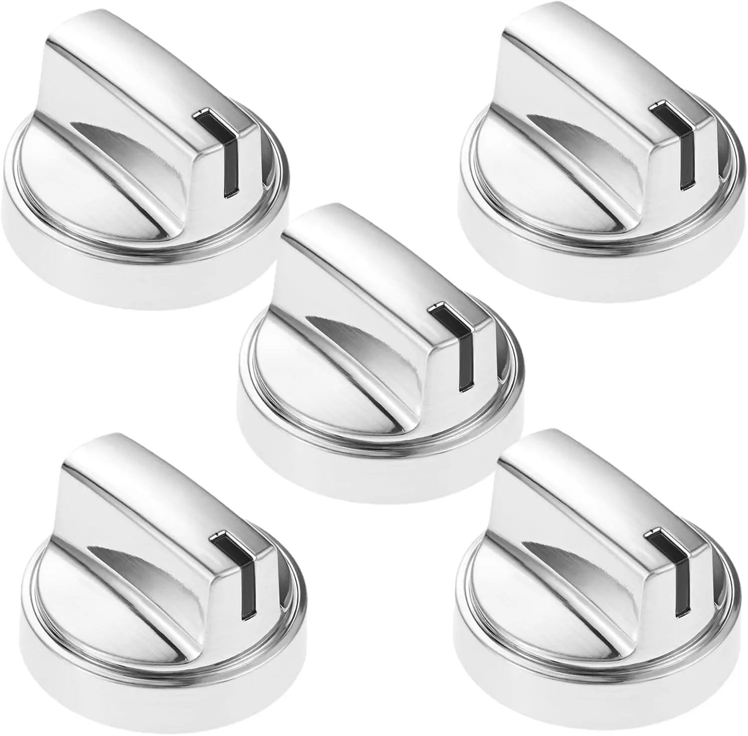 

5 упаковок WB03X29300, ручки горелки для поверхностной панели, ручки газовой варочной панели из нержавеющей стали, совместимые с G-E, заменяет 191D8446 4585904