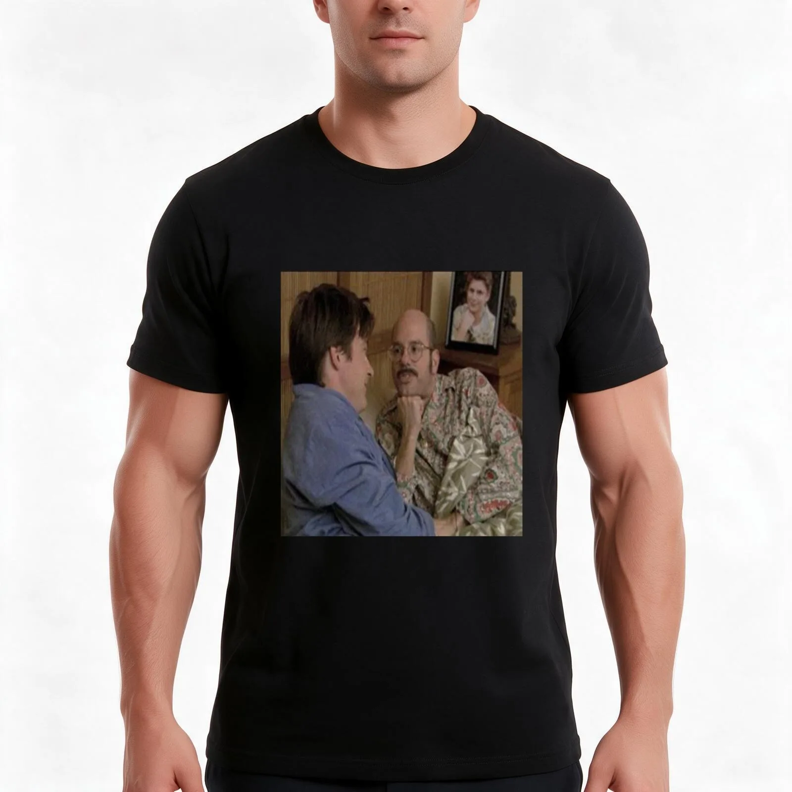 is that the singer songwriter george michael? T-Shirt, Summer Casual Cotton Tee, Oversized Streetwear Tops, Unisex Men Women