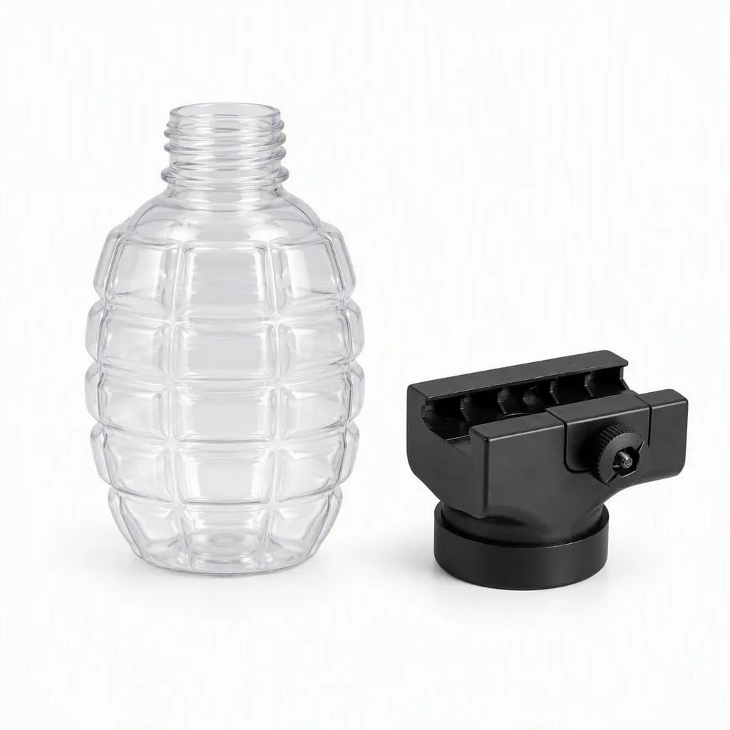 1Set Pineapple Bottle With Mount Adapter Plastic Water Bead Storage Container Refill Subpackage Organizer For Shooting Game