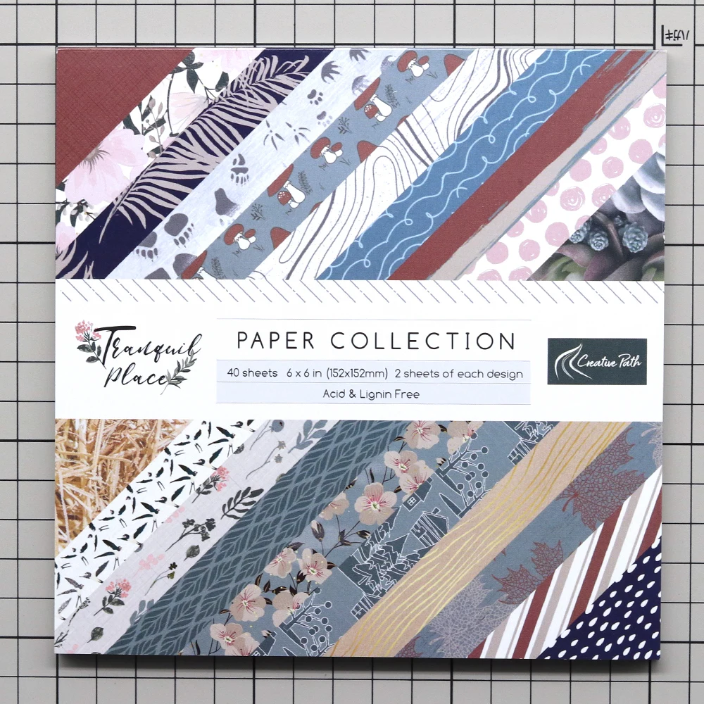 Creative Path Tranquil Place Scrapbooking Journaling Komplettsets 15 Stück Dekorative Papier-Ausschnitte Rahmen Aufkleber DIY Bastelsets – Detail 5