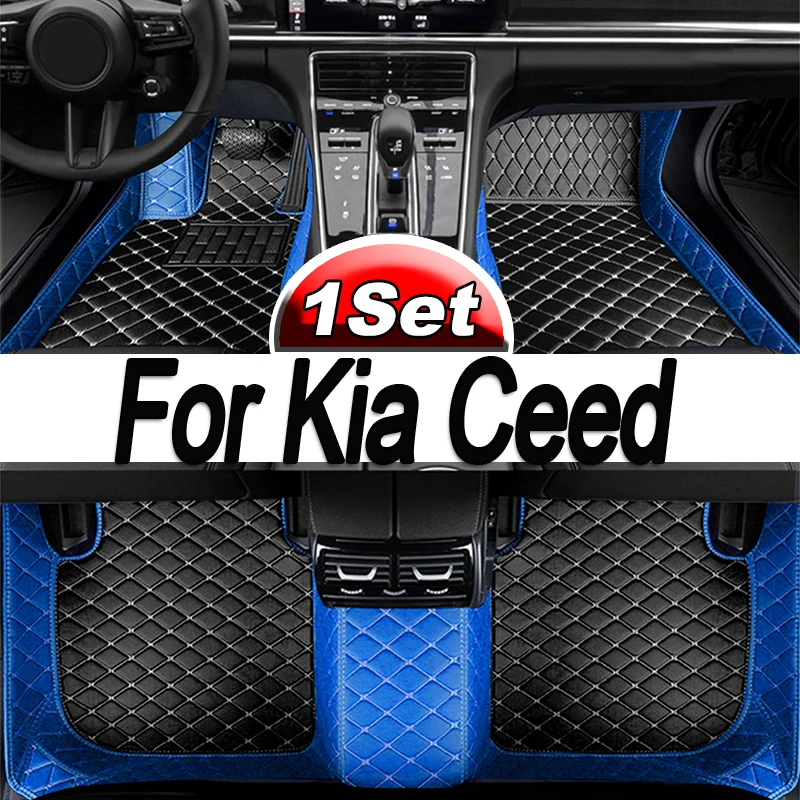 Custom Car Mats With Pockets Floor Carpet Rugs For Kia Ceed 2014 2015 2016 2018 accessories