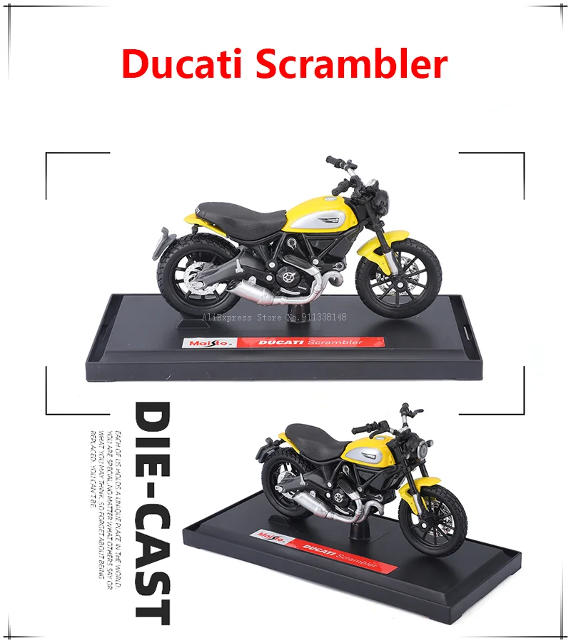 Maisto Ducati Super Naked V4 S Maßstab 1:18, Legierungs-Motorrad-Druckgussmodell, Sammlerstück, Geschenkspielzeug – Detail 8