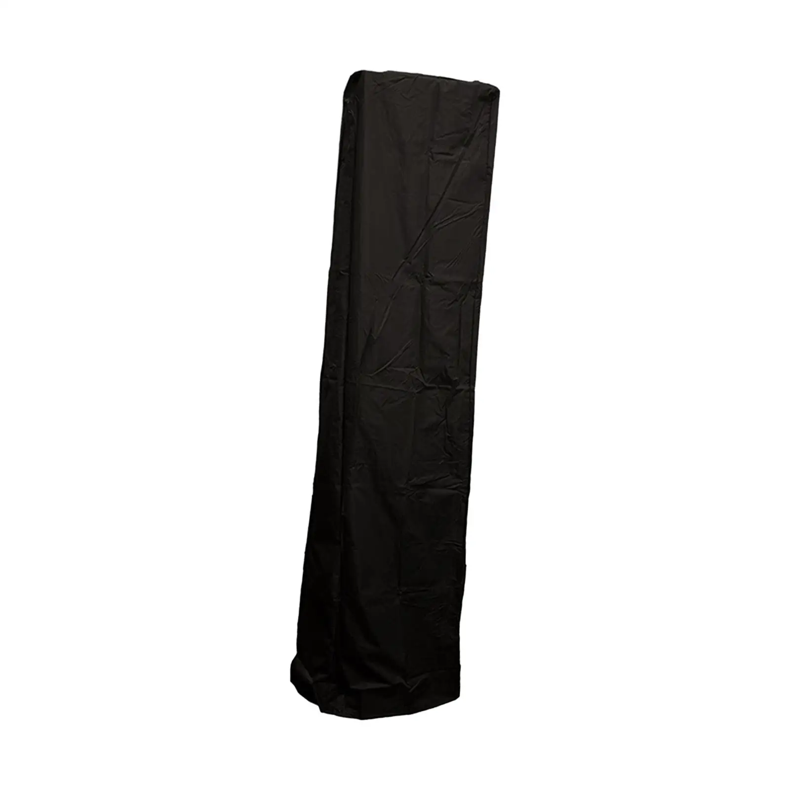 Patio Heater Cover Waterproof 221cm Sturdy Black Polyester Fabric Dust Cover