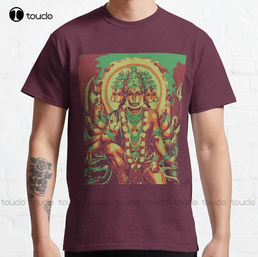 Hanuman Lord Of The Monkeys Classic T-Shirt Workout Shirts Tee T Shirts Digital Printing Harajuku Streetwear Xs-5Xl Cartoon Tee