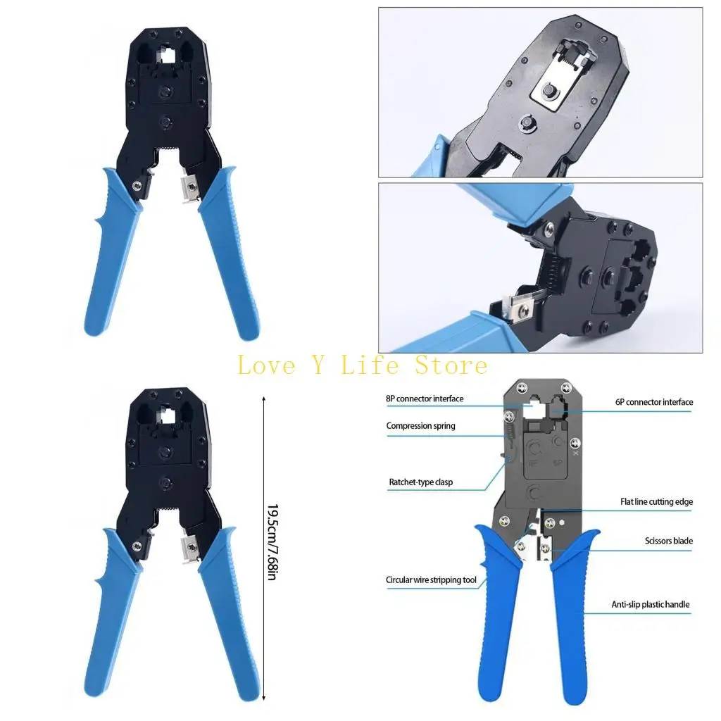 

L74C Сверхмощный инструмент для зачистки кабеля для щипцов для модульных разъемов RJ45 RJ11