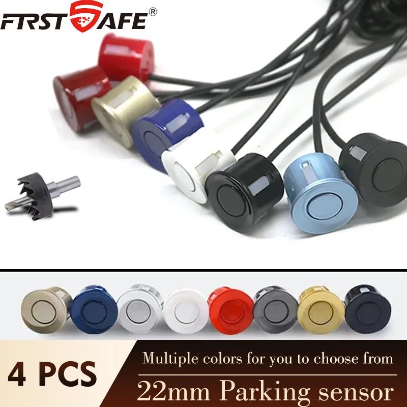 4x 22mm Parking Sensors: Black/White/Silver/Gray/12 Color Options | Universal Vehicle Backup Radar System