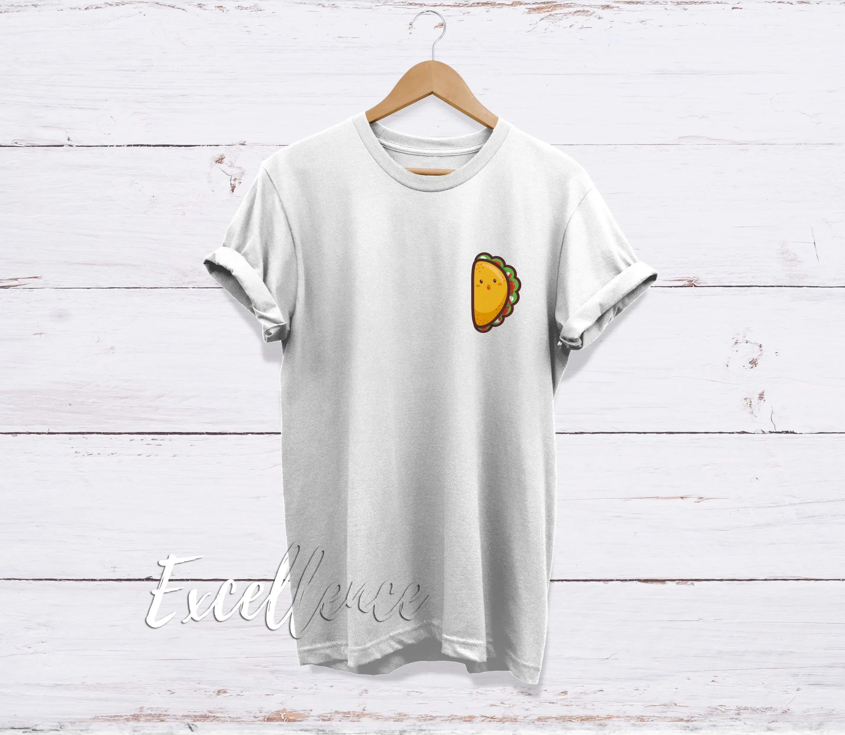 Taco T Shirt Foodie Mexican Food Lover High Quality Adults EXCELLENCE s For Him Her