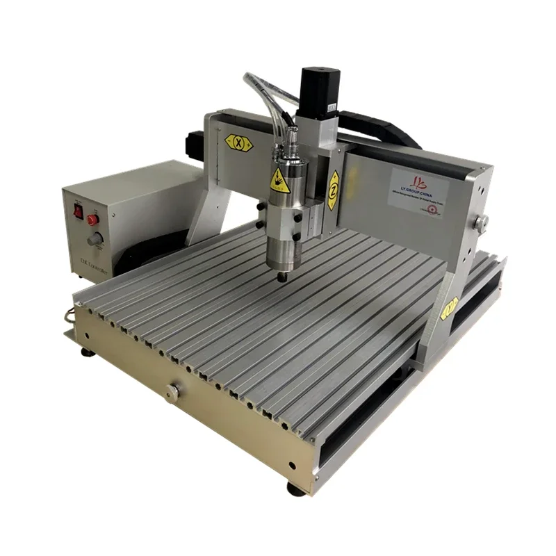 LY 6090 3axis 4axis Carving Drilling Milling Machine Water Cooling Spindle for Metal Aluminum WoodWorking Optional 800W 1500W