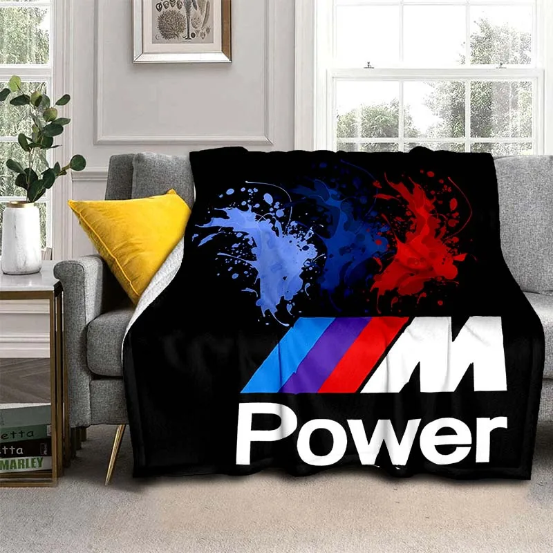 Fashion RACING-CAR-B-BM-W-SIGN Super Soft Throw Blanket,Warm Cozy Blanket for Bed,Sofa,Bedroom,Living Room,Travel,Camping,Hiking