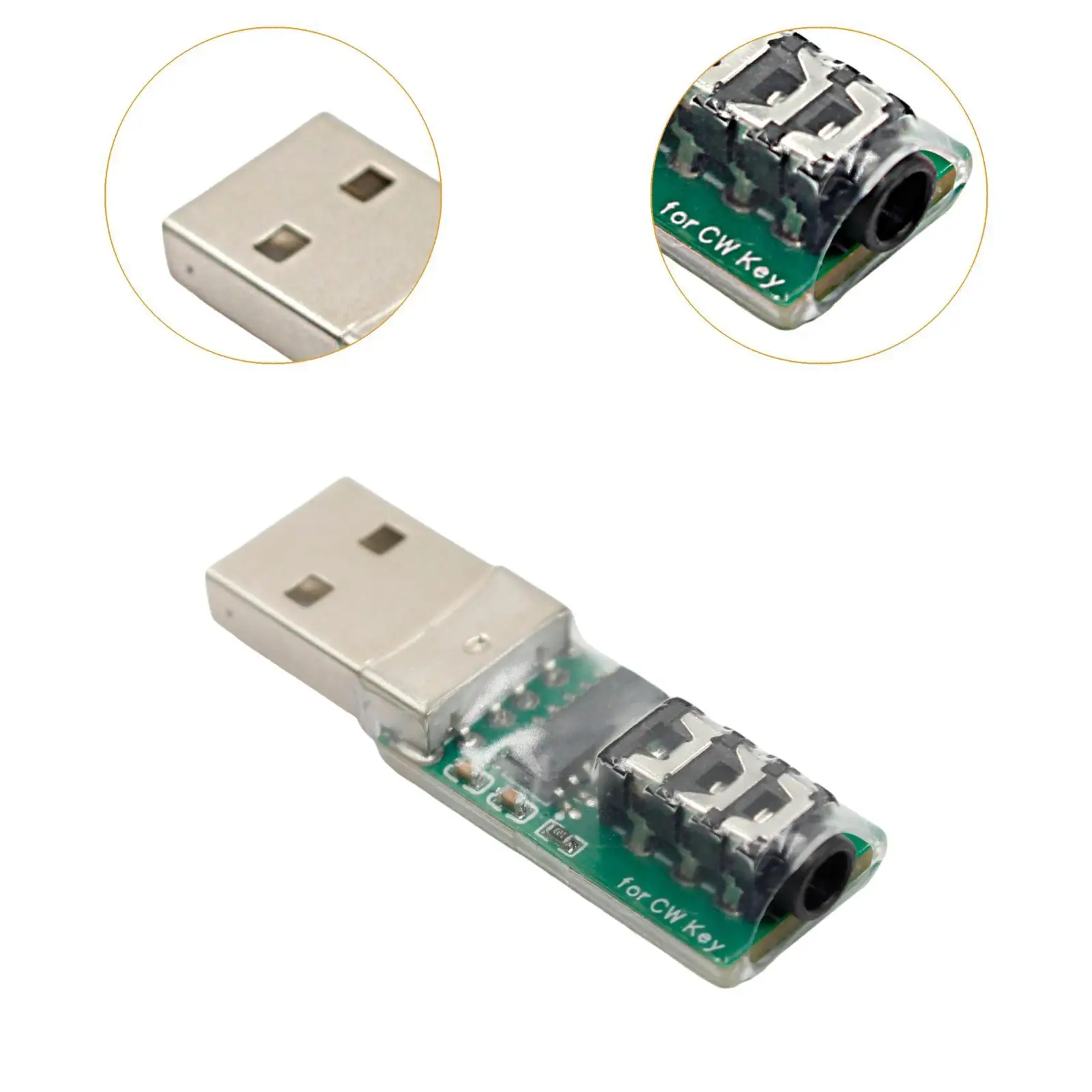 Morse Code CW Trainer Connector Hand Key Practice Connector High Performance Key Connection for Code Trainer Morse Key Trainer