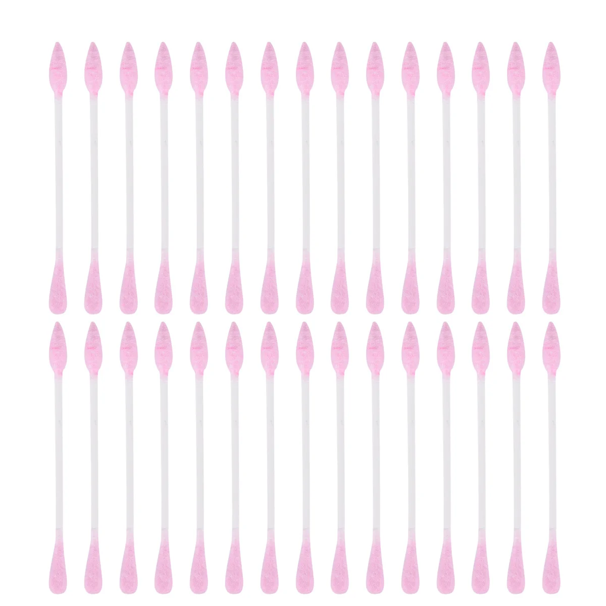 300 قطعة مسحات قطنية مزدوجة الرأس متعددة الأغراض أداة ماكياج للاستعمال مرة واحدة مسحات قطنية وردية أداة مكياج إكسسوارات التجميل