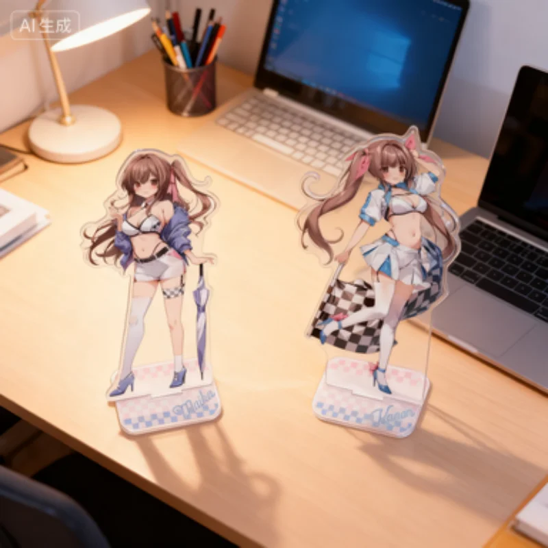 Anime karory ilustración Original Maika Aomi Kanon Race Queen soporte acrílico modelo decoraciones de escritorio animación periférica pantalla