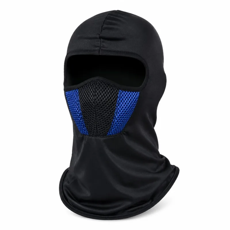 Splicing Windproof Sand Riding Hood Motorcycle Helmet Liner Outdoor Sports Ice Silk Face Mask Breathable Summer Cycling Unisex