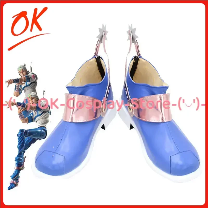 [Personalizowane] Buty do Cosplayu Johnny'ego Joestar z JoJo's Bizarre Adventure, Joe Kid, Rekwizyt do Roleplay Anime, Buty ze Skóry PU na Halloween