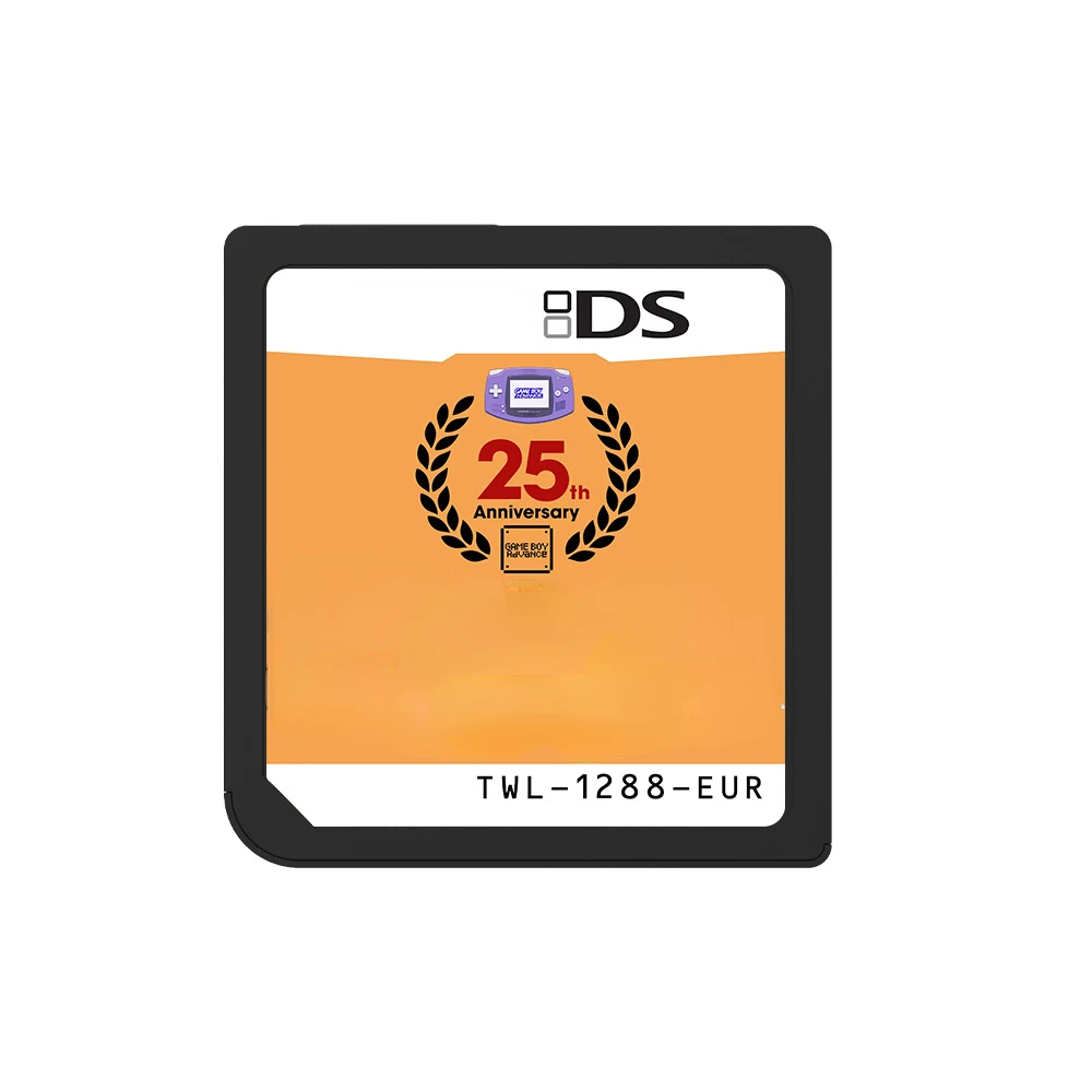 

1288in1 25th Anniversary GBA Games Gold Collection nds game card cartige for 3ds 2ds ndsl ndsi USA/EU version