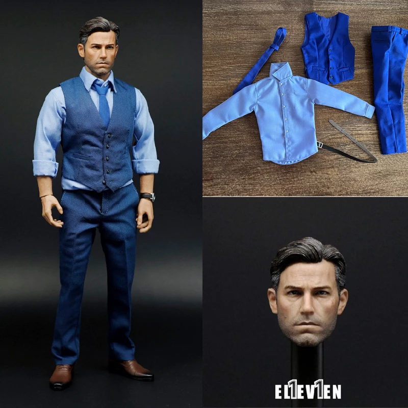 

IN STOCK 1/6 Scale male Ben Affleck Head Sculpt PVC Male Soldier Head Carving Fit 12'' Male Action Figure Body