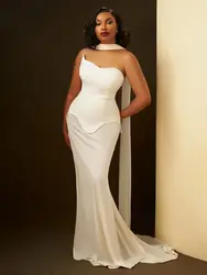 Brand New Ins Winter 2024 Women White Black Strapless Mesh Maxi Bandage Bodycon Dress Backless Evening Party Dress Vestido