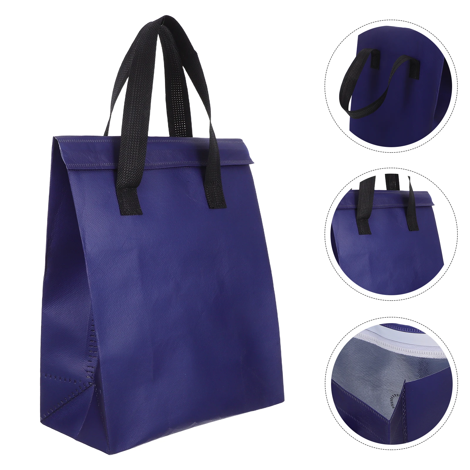 

50Pcs Insulated Aluminum Foil Self-Sealing Food Storage Bags Waterproof Takeaway Hot Cold Packaging Foil Pouch Bags Small
