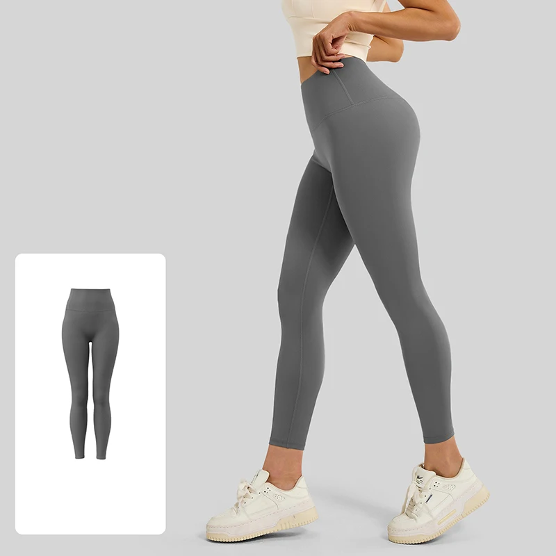 Hot Sale Seamless Skinny Yoga Pants Women Skin-Friendly Naked Feeling Yoga Leggings Slim Fit Sports Pants for Gym Running