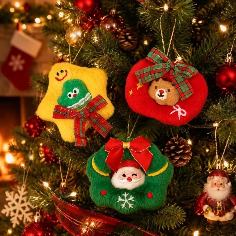 Versatile Christmas Keychain Portable Cartoon Bag Pendant Creative Handbag Charm Xmas Decoration