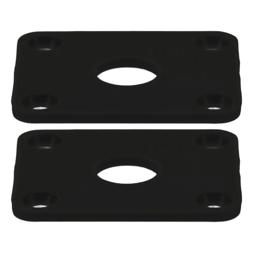 

2Pcs Waterproof Plastic Guitar Jack Plate Covers Rectangular Adjustable Outer Spacer Replacement Electric Guitar Socket
