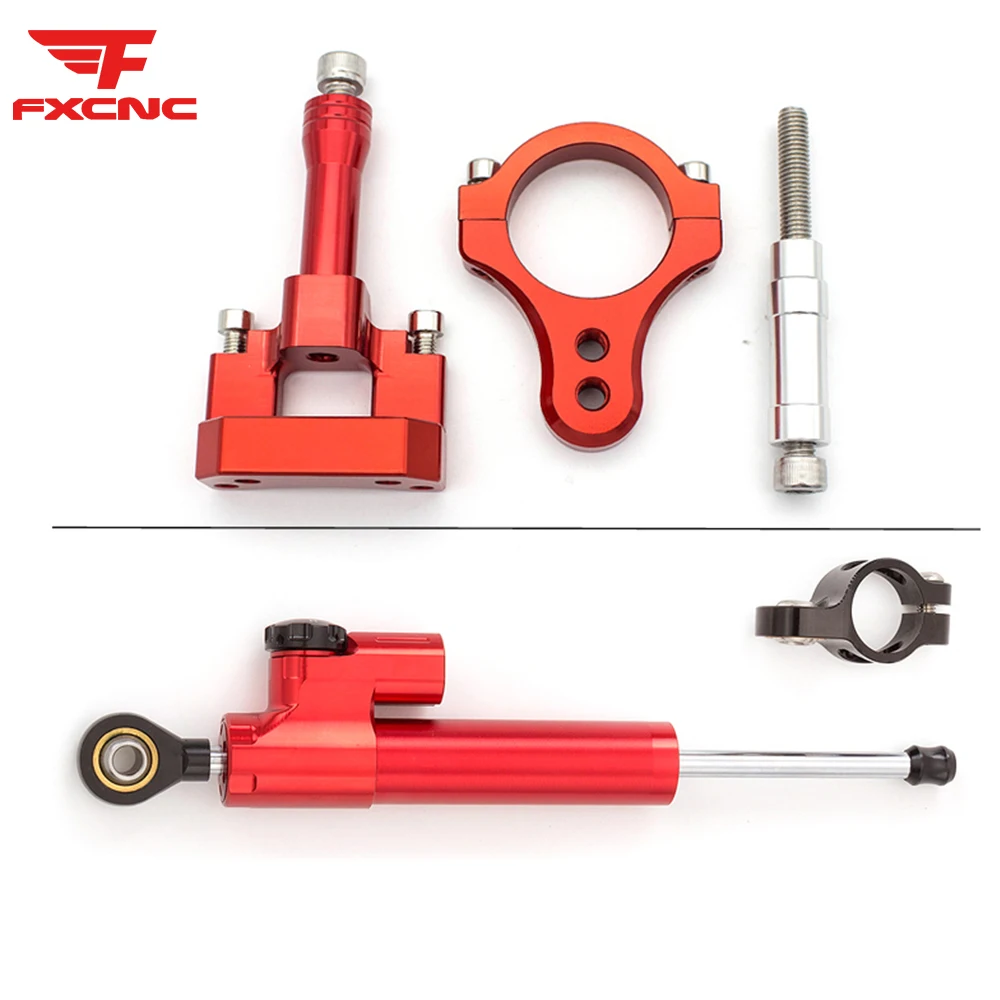 

CNC Steering Damper For Yamaha YZF R3 R25 MT25 2019-2022 CNC Motorcycle Stabilizer Steering Damper Mounting Bracket Kit
