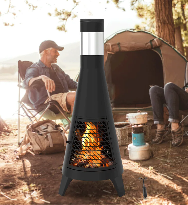 Outdoor Firewood Heating Stove for Garden Patio Villa Courtyard BBQ Camping